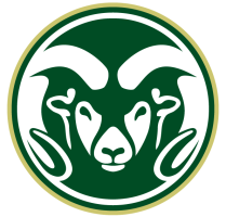 CSU Rams Head Logo Green with Gold Circle
