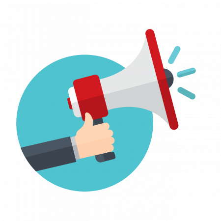 Hand Holding Megaphone