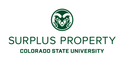 Surplus Property Colorado State University Stacked Green