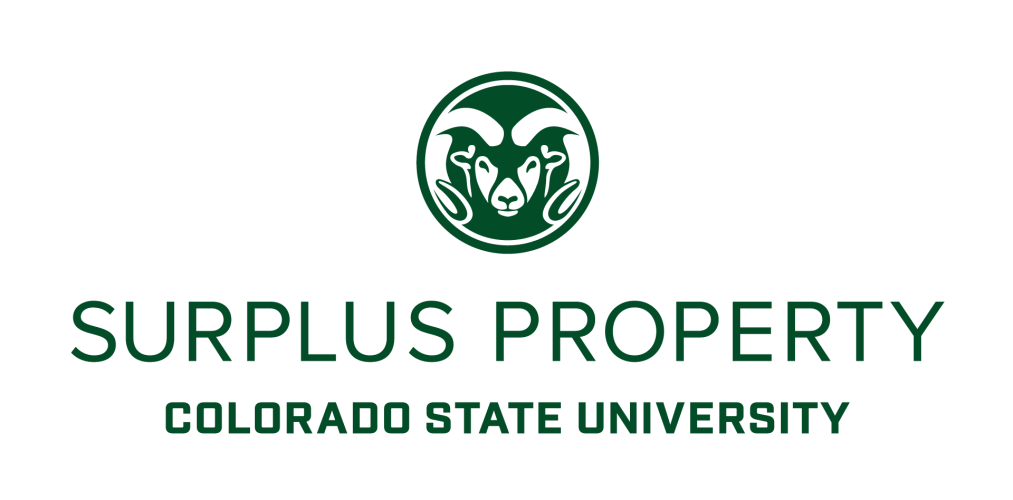 Surplus Property Colorado State University Stacked Green